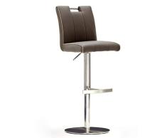 Robas Lund CA.STA - Taburete de Bar (Piel, Aprox. 42 x 87-112 x 51 cm.