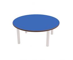 Mobeduc Mesa Infantil Redonda de los niños, Madera, Azul Oscuro, tamaño 2, 100 x 53 cm