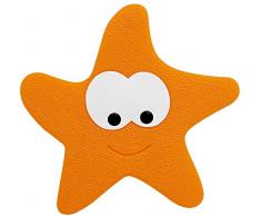 Spirella 5PCS Set, Naranja colección Starfy, Alfombrilla de Ducha, PVC