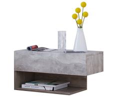 VCM Klado Maxi cajón Pared Mueble de Entrada, Madera, hormigón/Roble Sonoma, 29,5 x 60 x 31,5 cm