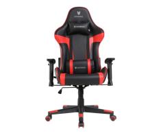 Oversteel - Silla Gaming Profesional ULTIMET, Polipiel, Reposabrazos 2D, Ajustable en Altura, Respaldo Reclinable 180º, Pistón Gas Clase 3, Hasta 120Kg, Color Rojo