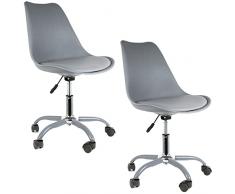 CMP IBERICA 2X Silla con Ruedas Gris, H. 92cm