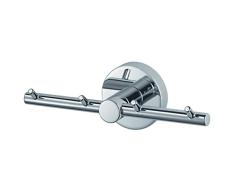 Haceka Kosmos Chrome Colgador con 4 Ganchos, Metal, Gris, 5.4x15.8x5.3 cm