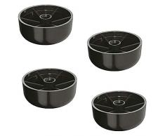 cyclingcolors 4X Patines Sillas Muebles pies 45mm 55mm Tope Tapas Tubos Redondos Tapones Plástico sofá sillón Mesa (D = 55mm)