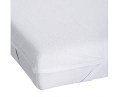 Kinzler Protector de colchón, higiene de la Cama, algodón, Blanco, 70 x 140 x 0.2 cm
