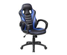 Rocada | Sillas Gaming Student | Respaldo y Asientos de Espuma Inyectada | Reposacabezas Integrado | Brazos de Serie | Silla Gamer Color Azul