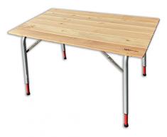 CASTELMERLINO Mesa DE Camping AL ALCÓN, Madera Metal, Alerce Natural, Normale