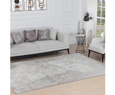 Surya Meknes Alfombra Vintage - Alfombra para salón, Comedor, Pasillo, Sala de Estar, salón, salón, salón, salón, Estilo Bohemio, Pelo Corto, Color Beige Claro, 120 x 170 cm