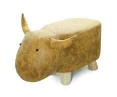 Noor Living Design Products 50449 Taburete, Madera, marrón, Large