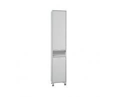 FMD Möbel Armario Alto para baño, Material de Madera, Blanco, ca. 37 x 33 x 193 cm