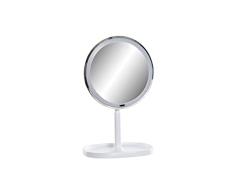 DKD Home Decor Espejo de Aumento con led, Estándar