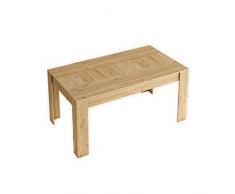 Skraut Home | Mesa Extensible Kai hasta 200 cm | 76 x 140 x 90 cm | para Cualquier Ocasión | Roble | Ideal en Comedor o Cocina | Estilo Moderno | Madera Roble