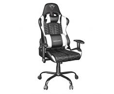 Trust Gaming GXT 708W Resto Silla Gaming, Silla Giratoria Completa de 360° con Cojines Extraíbles, Silla con Bloqueo, Silla Ajustable en Altura para Juegos, PC – Blanco
