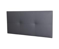 Miroytengo Cabecero Isabella Cama Individual de Polipiel Gris Cabezal Habitación Dormitorio Juvenil Cama Pequeña 105x52 cm