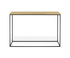 TemaHome Gerda Consola, Metal Roble, 120x40x76