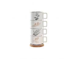 DKD Home Decor Juego de Tazas de café, Estándar
