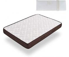 HOGAR24 ES- ZR27- Colchón Viscosoft 135x200 cm + Almohada Viscoelástica 100%, Núcleo Alta Densidad Transpirable, con Tejido 3D y Aloe Vera.