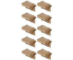 cyclingcolors 10x Soportes para Listones de Cama 55 - 56mm Tapas de plástico somier Madera