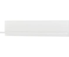 Germania Estantería de Pared GW-Larino con 1 balda, Vidrio Cristal Tablero de partículas Recubierto de melamina, Blanco, 18 x 98 x 23 cm