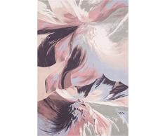 Agnella Diamond Anyl - Alfombra de Suelo 100% Lana de Nueva Zelanda, Tejida con tecnología Wilton, Alfombra de salón, Moderna, Vintage, Retro, 133 cm x 190 cm, alabastro