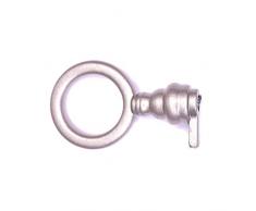 cyclingcolors Llave bocallave para muebles cajón armario decorativa cerradura universal (cabeza de llave redonda-niquelado)