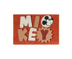 Grupo Erik Felpudo Disney Mickey, 100 Aniversario - Felpudo Entrada casa Antideslizante 40 x 60 cm - Alfombra Entrada casa Exterior Disney, Fabricado en Fibra de Coco - Productos con Licencia Oficial