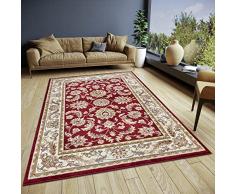 Hanse Home Reni Alfombra Oriental – Alfombra clásica de Tejido denso con Adornos y Motivos Florales, Pelo Corto Suave para Dormitorio, Comedor, salón, Pasillo, Color Crema, 120 x 170 cm