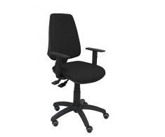 Piqueras y Crespo Elche Silla de Oficina, Tela, Negro, 109x46x46 cm