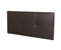 Miroytengo Cabecero Isabella Cama Individual de Polipiel Marrón Chocolate Cabezal Cama Pequeña Habitación Dormitorio Juvenil 105x52 cm