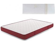 HOGAR24 ES -BZ62-Colchón Viscoelástico 180 x 190 cm + Almohada Viscoelastica 100%, con Tejido 3D y Aloe Vera, Higiénico-Transpirable. (Todas Las Medidas)