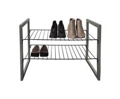 ZONS Justine - Estantería para Zapatos, Color Gris