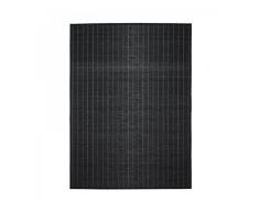 Monbeautapis Bali 159647 Chic Alfombra bambú 90 x 60 cm, bambú, Negro, 90x60x10 cm