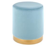 Deco Mex SH21SO2014 Glamour - Taburete (38 x 32 cm), Color Azul y Dorado