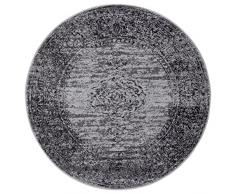 Hanse Home Gloria Orient Alfombra Redonda de 160 cm – Alfombra de salón Multicolor Vintage Alfombra Oriental para Pasillo, Comedor, Dormitorio, habitación de los niños, salón, Cocina, ratón