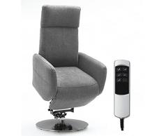 Cavadore Cobra - Sillón para televisión con 2 Motores eléctricos y batería (función Relax, función reclinable, ergonomía L, 71 x 112 x 82, soporta hasta 130 kg), Color marrón