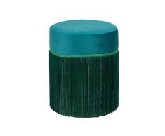 Puff Velvet con Flecos 31X31X38 CM