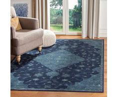 Safavieh Alfombra Rectangular contemporánea para Interiores y Interiores, colección Abstracta, ABT141, en Gris y Negro, 122 x 183 cm, para Sala de Estar, Dormitorio o Cualquier Espacio Interior