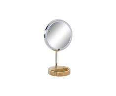 DKD Home Decor Espejo de Aumento con led, Estándar