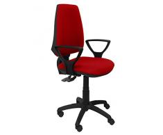 Piqueras y Crespo Elche Silla de Oficina, Tela, Rojo, 109x46x46 cm