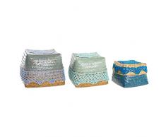 DKD Home Decor Juego de cestas, Estándar