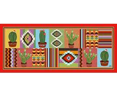 Vilber Gran Chef Jalisco Alfombra, Vinilo, Multicolor, 50x120x0.2cm