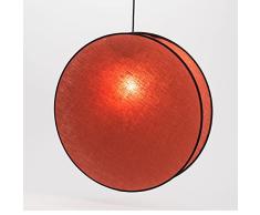 Amadeus Lámpara de Techo con diseño de Luna de 49 cm de ladrillo, Rojo, tamaño estándar