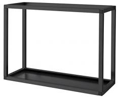 Wesco Rack System - Sistema de estantería Inteligente (90 x 40 cm, Aluminio, Flexible, Ampliable en Color: Negro, tamaño: 900 x 250 x 450 mm)