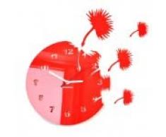 FLEXISTYLE Flexstyle - Reloj de Pared (1 Unidad), Color Rojo