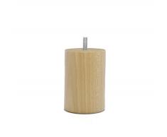 La fabrique de Patas am20170093 Juego de 4 pies de Cama Cilindros Madera Barnizado Claro 10 x 7 x 7 cm