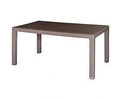 Miscelánea Mesa, Ratán, Taupe, 80X80X12 cm
