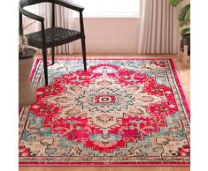 Safavieh Malaya - Alfombra (Polipropileno, 120 x 180 cm), Color Fucsia y Azul