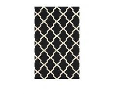 SAFAVIEH Alfombra AVA Textured Area Rug, 121 X 182 Cm Negro 152 x 243 cm