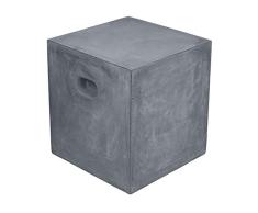 broste Copenhagen Taburete Gris hormigón, 37 x 37 cm, Altura 40 cm