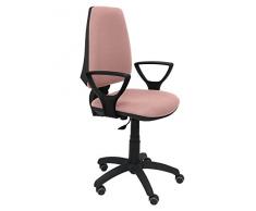 Piqueras y Crespo Elche Silla de Oficina, Tela, Rosa pálido, 109x46x46 cm